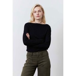 Ruti Women's The Day To Day Dolman Black Cotton Boatneck Top Size Medium